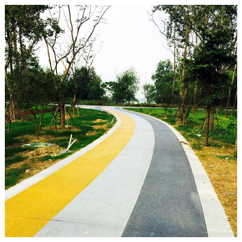 安徽广陵公园彩色透水地坪